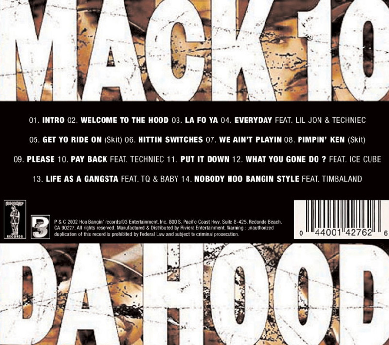 Десять 2002. Da Hood Mack 10. Hittin Switches Mack 10. Hood, the (2002). Mack 10, Deviossi, Skoop Delania, k-Mac, Cousteau and Techniec.