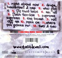 Talib Kweli - 2005 - Right About Now (Back Cover)