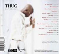 2Pac - 2002 - Thug Nature (Back Cover)