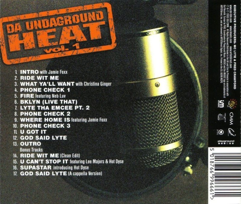 MC Lyte - 2003 - Da Undaground Heat, Vol. 1 (Back Cover) .