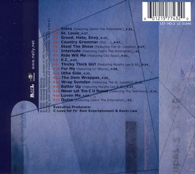 Nelly - 2000 - Country Grammar (Back Cover) .