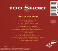 Too $hort - 1992 - Shorty The Pimp (Back Cover)