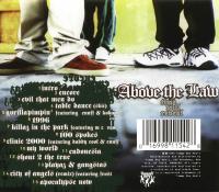 Above The Law - 1996 - Time Will Reveal (Back Cover)