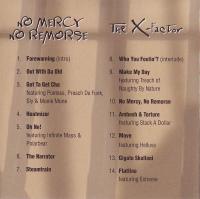 RBX - 1999 - No Mercy - No Remorse / The X-Factor (Back Cover)