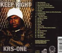 KRS-One - 2004 - Keep Right (Back Cover)