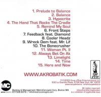 Akrobatik - 2003 - Balance (Back Cover)